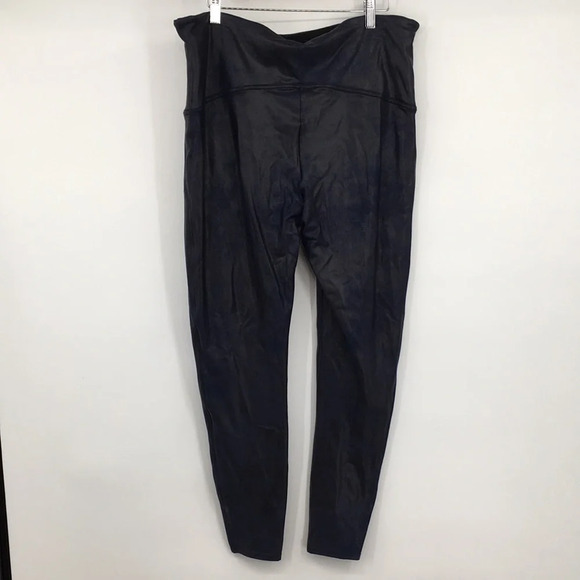 Spanx Leggings Womens 3X‎ Blue Faux Leather Ready To Wow Pull On High Waist - Picture 5 of 14
